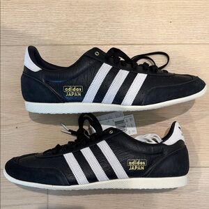 adidas Japan Black White Gold IH5490 Retro Sneakers